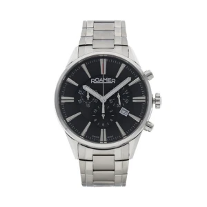 Zegarek Roamer Superior Chrono 508837 41 55 50 Srebrny