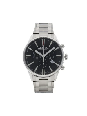 Zegarek Roamer Superior Chrono 508837 41 55 50 Srebrny