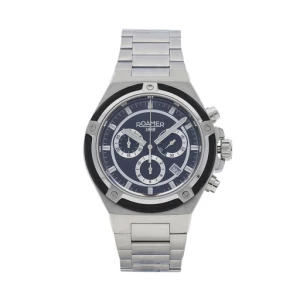 Zegarek Roamer Tempomaster Chrono 221837 41 55 20 Srebrny