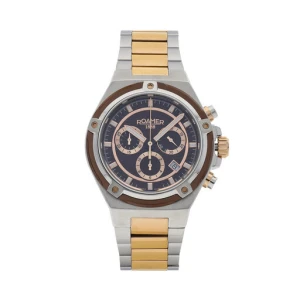 Zegarek Roamer Tempomaster Chrono 221837 49 65 20 Srebrny