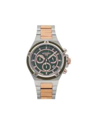 Zegarek Roamer Tempomaster Chrono 221837 49 75 20 Srebrny