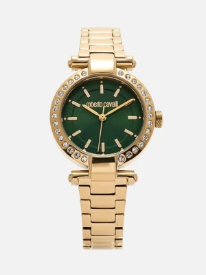 Zegarek Roberto Cavalli ciemnozielony