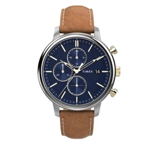 Zegarek Timex Chicago Chronograph 45mm TW2U39000 Brązowy