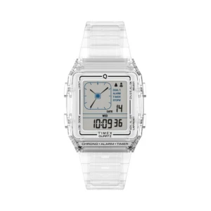 Zegarek Timex Q LCA TW2W45200 Przezroczysty