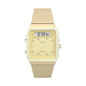 Zegarek Timex Q Timex® 1982 Chronograph TW2Y06000 Złoty