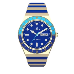 Zegarek Timex Q Timex Malibu TW2V38500 Gold/Blue