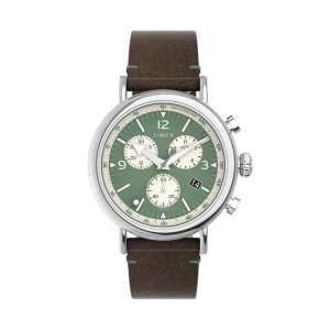 Zegarek Timex Standard Chronograph 41mm Eco-Friendly TW2V71000 Brązowy
