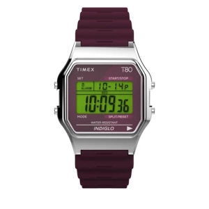 Zegarek Timex T80 TW2V41300 Bordowy