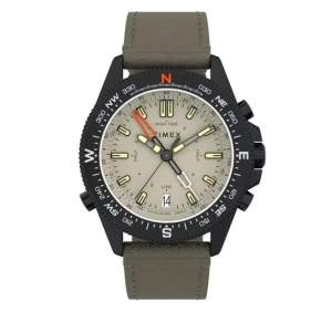 Zegarek Timex Tide-Temp-Compass 43mm Eco-Friendly Strap TW2V21800 Blac/Grey