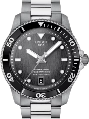 Zegarek Męski TISSOT Seastar 1000 Powermatic 80 40mm T-Sport T120.807.11.051.00