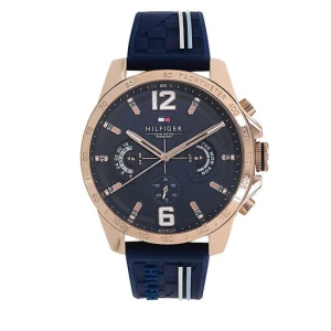 Zegarek Tommy Hilfiger Decker 1791474 Granatowy