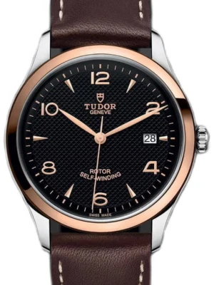 Zegarek TUDOR 1926 91551 CALF BROWN BLACK 6 ARAB NUM P