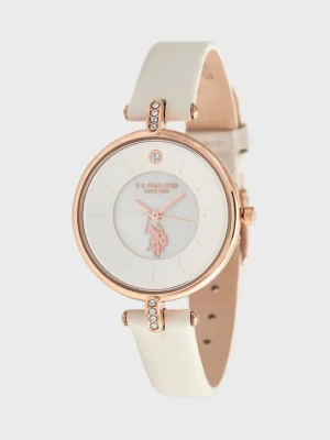 Zegarek U.S. POLO ASSN. beżowy