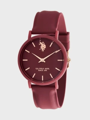 Zegarek U.S. POLO ASSN. bordowy