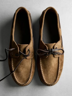 Żeglarskie Buty Skórzane - Brązowy - Massimo Dutti - Male