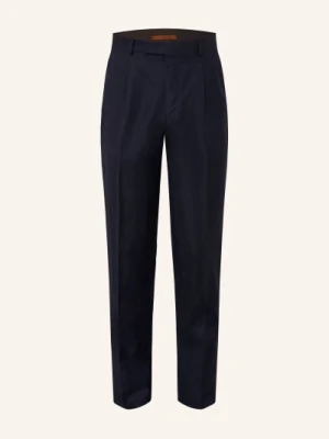 Zegna Chino Extra Slim Fit Z Lnem blau