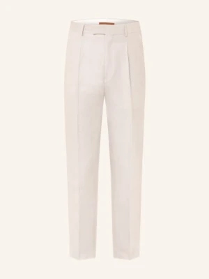 Zegna Chino Extra Slim Fit Z Lnem grau