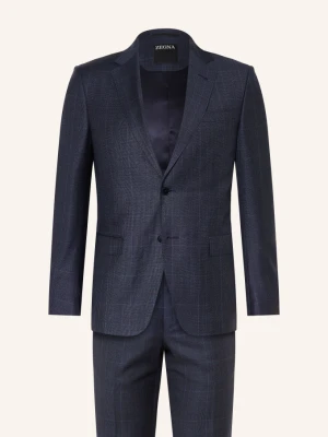 Zegna Garnitur Drop 7 Slim Fit blau