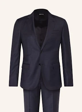Zegna Garnitur Drop 8 Tailored Fit blau
