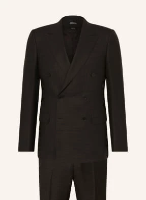 Zegna Garnitur Slim Fit schwarz