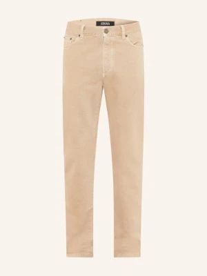 Zegna Jeansy O Kroju Slim Fit beige