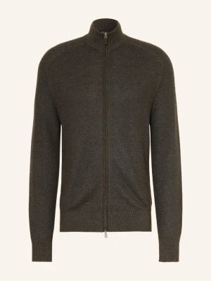Zegna Kardigan Z Kaszmiru gruen KHAKI