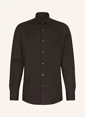 Zegna Koszula Cashco Regular Fit braun