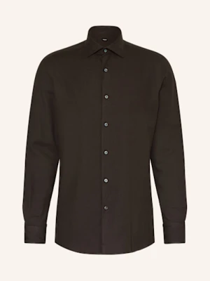 Zegna Koszula Cashco Regular Fit braun