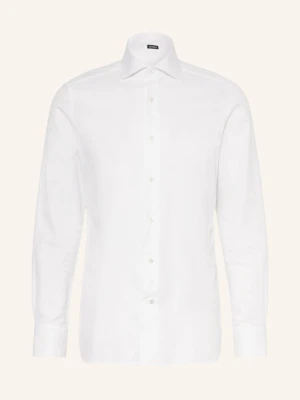 Zegna Koszula O Kroju Slim Fit weiss BIAŁY