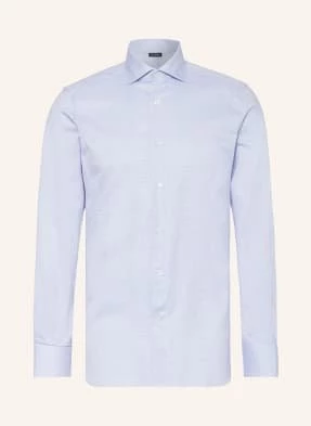 Zegna Koszula Regular Fit blau