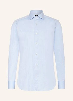 Zegna Koszula Regular Fit blau