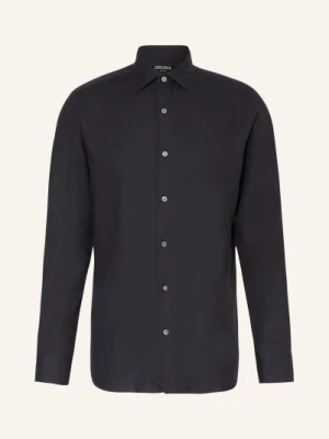 Zegna Koszula Regular Fit blau