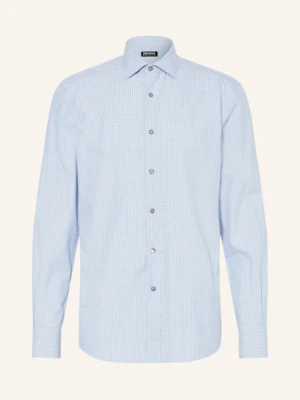 Zegna Koszula Regular Fit blau