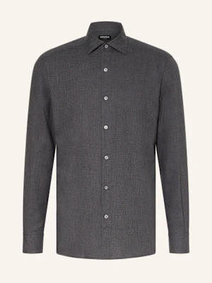 Zegna Koszula Regular Fit grau