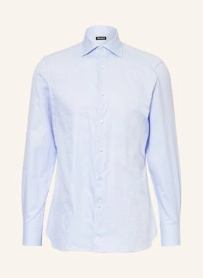 Zegna Koszula Slim Fit blau