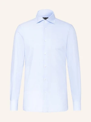 Zegna Koszula Slim Fit blau