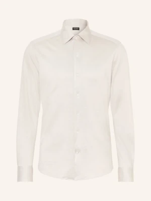 Zegna Koszula Z Dżerseju O Kroju Slim Fit Z Dodatkiem Jedwabiu I Lnu beige