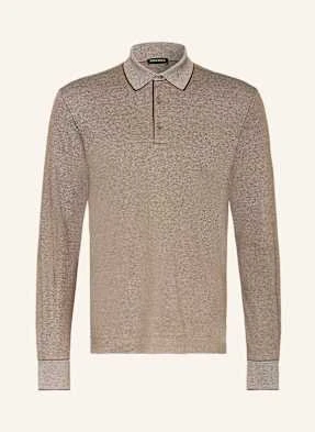 Zegna Koszulka Polo Z Dżerseju braun