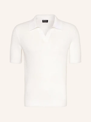 Zegna Koszulka Polo Z Dzianiny weiss