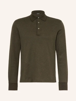 Zegna Koszulka Polo Z Jerseyu gruen CIEMNOZIELONY