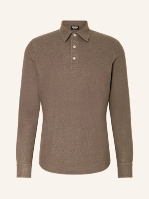 Zegna Koszulka Polo Z Piki beige