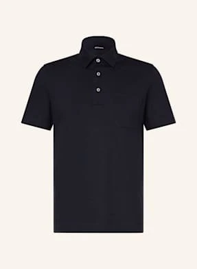 Zegna Koszulka Polo Z Piki blau