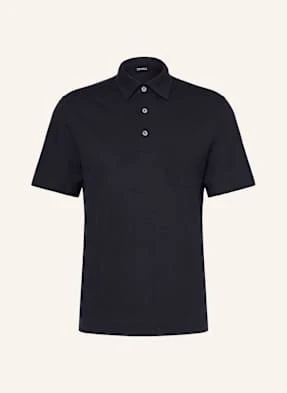 Zegna Koszulka Polo Z Piki blau