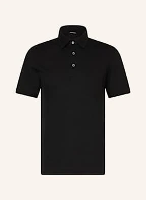 Zegna Koszulka Polo Z Piki schwarz