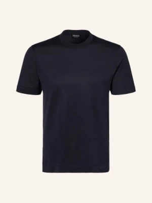 Zegna Koszulka Z Jedwabiem blau