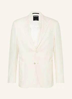 Zegna Lniana Marynarka Extra Slim Fit beige