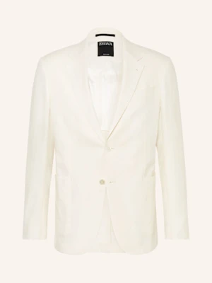 Zegna Lniana Marynarka Extra Slim Fit beige