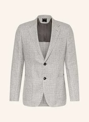 Zegna Lniana Marynarka Extra Slim Fit grau