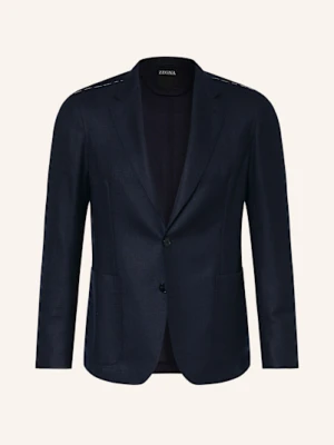 Zegna Marynarka Extra Slim Fit blau