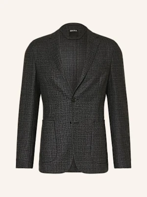 Zegna Marynarka Extra Slim Fit grau